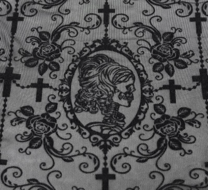 Camea Schwarzes Spitzentop von Devil Fashion