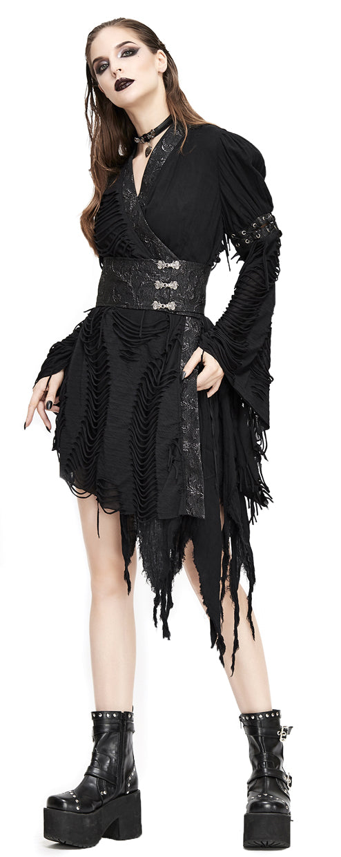 Gothic dress Black Witch Kimono by Devil Fashion