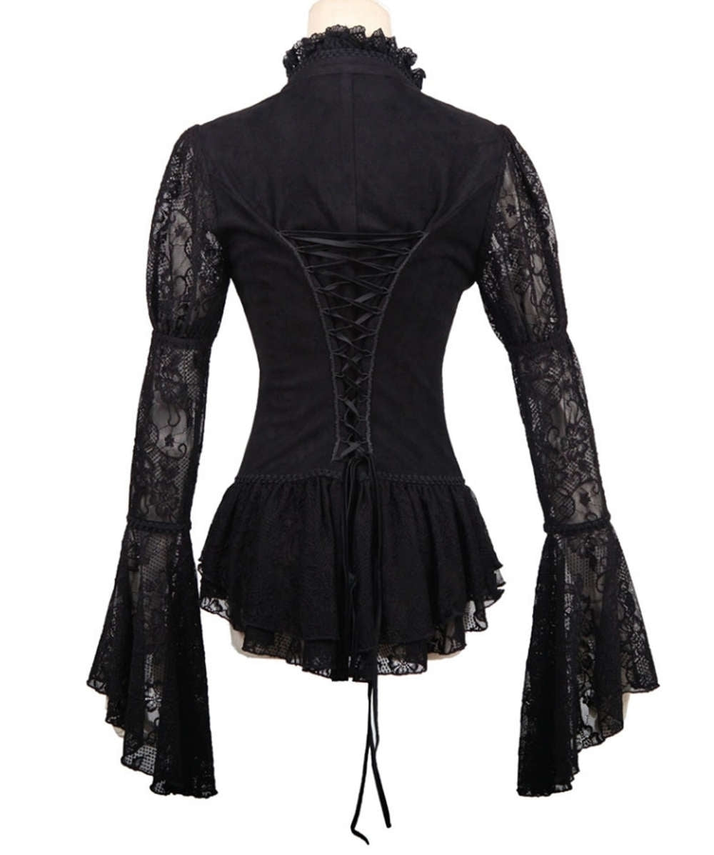 Fleur de Lys Gothic Blouse - Punk Rave