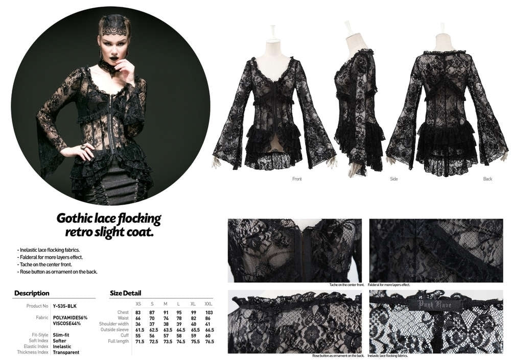 Embrace Of The Grace Gothic Top - Punk Rave