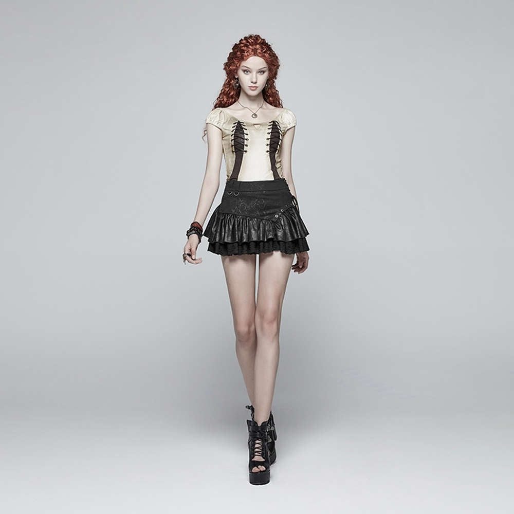 Vespa Steampunk Top White - Punk Rave