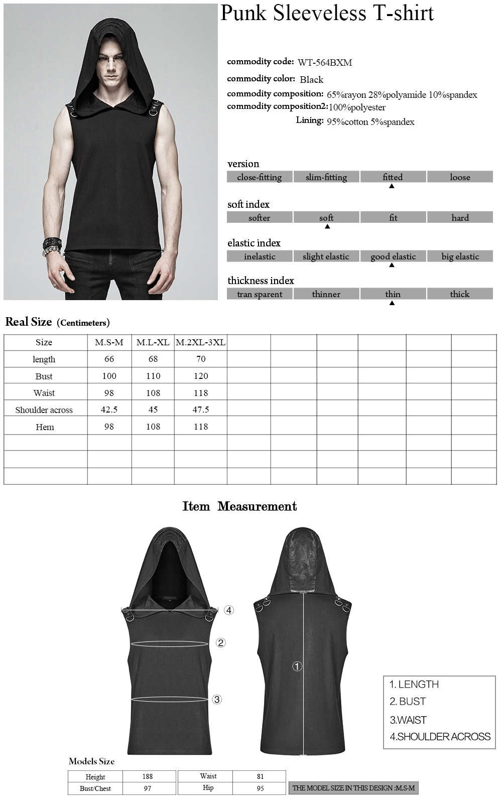 Nustromo Gothic Hooded Shirt - Punk Rave