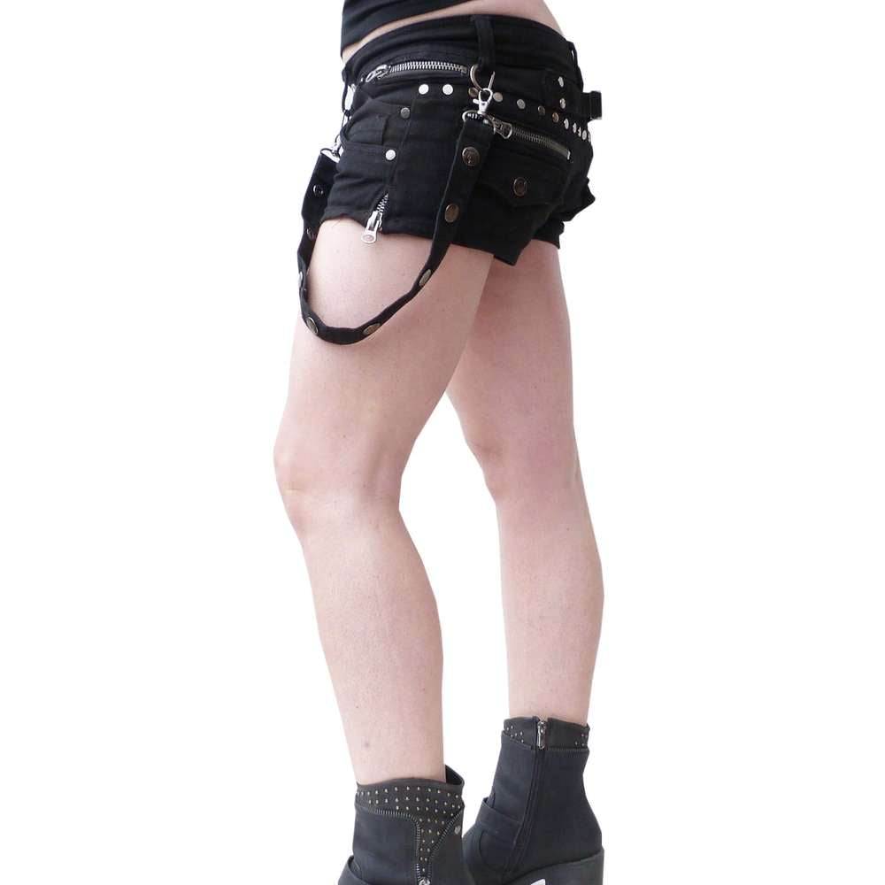 Gothic ladies hot pants bondage