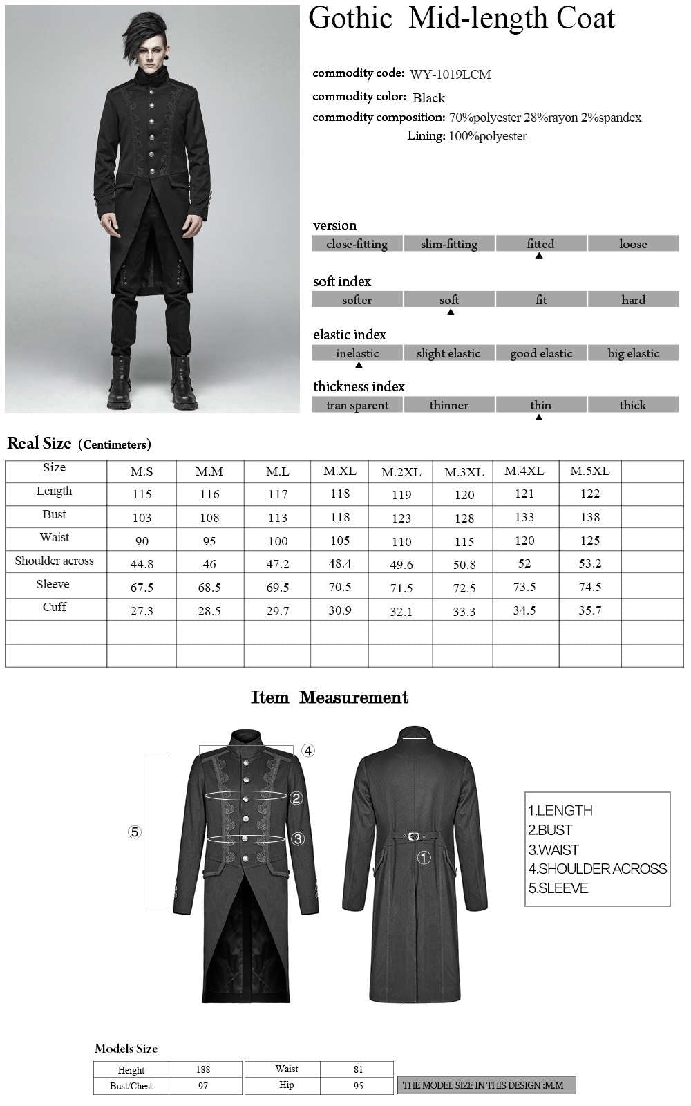 Faunus Gothic Jacket - Punk Rave