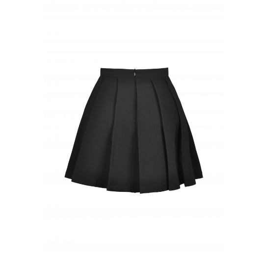 Minirock im Bondage Style mit rotem Tartan von Dark in Love