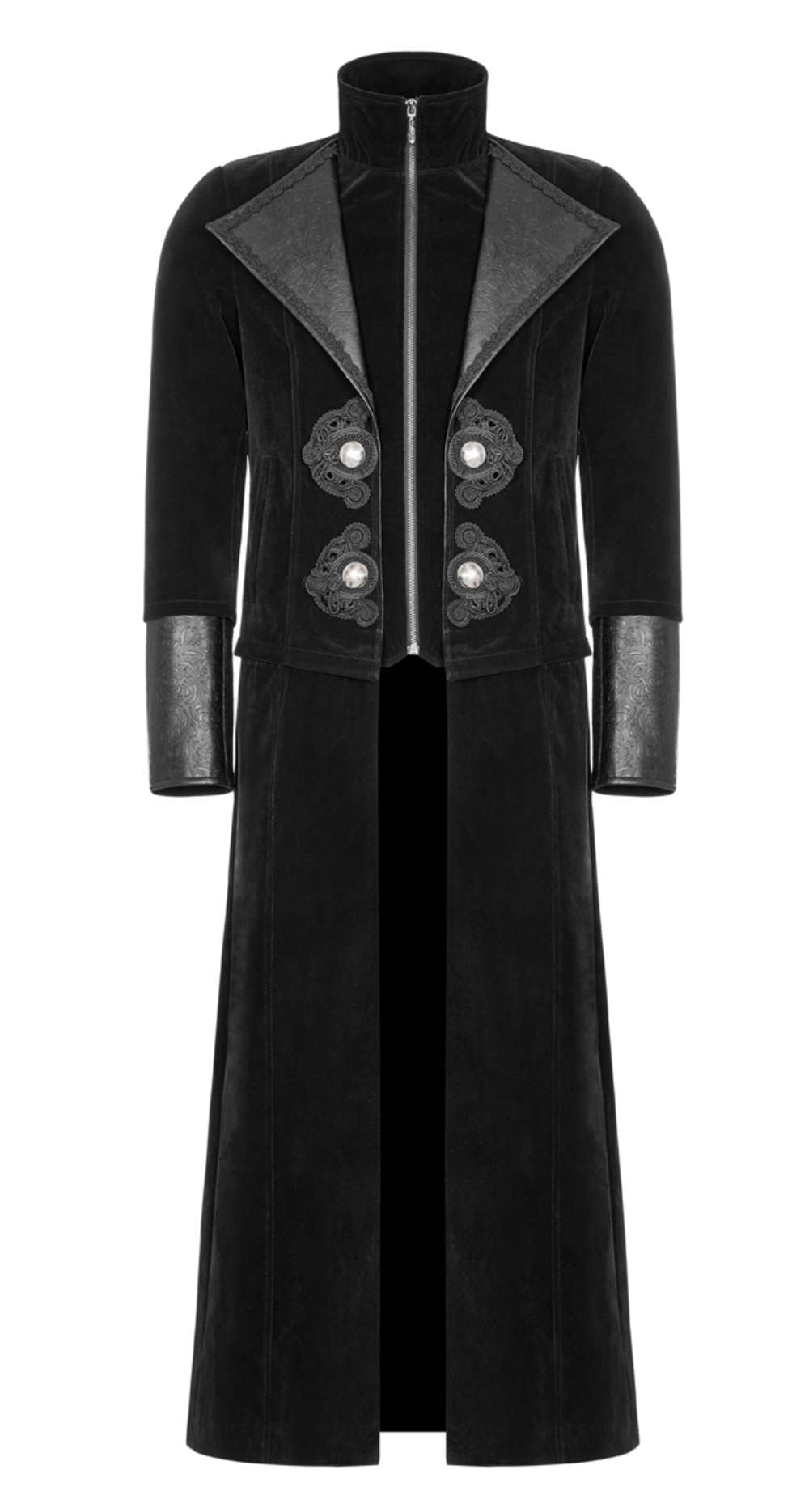 Ghostwood Black Jacket Coat - Punk Rave