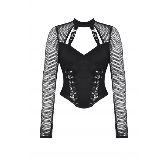 Mesh Corset Hybrid Top
