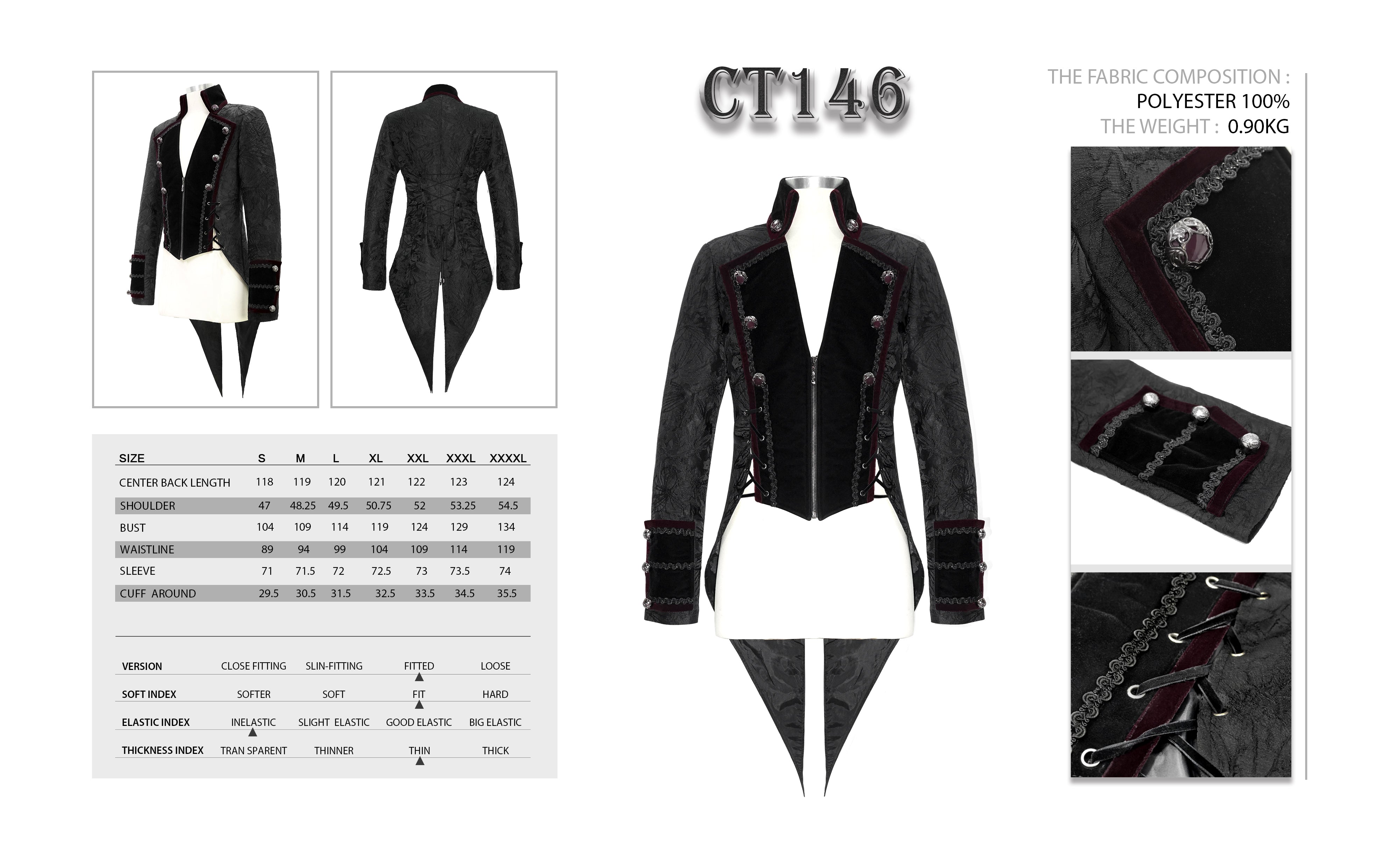 Gothic frock coat Dark Comte by Devil Fashion