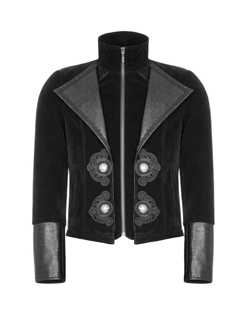 Ghostwood Black Jacket Coat - Punk Rave