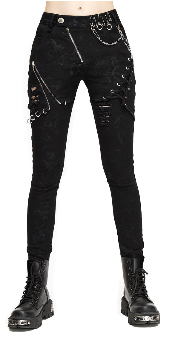 Gothic women pants Punk Queen by Devil Fashion