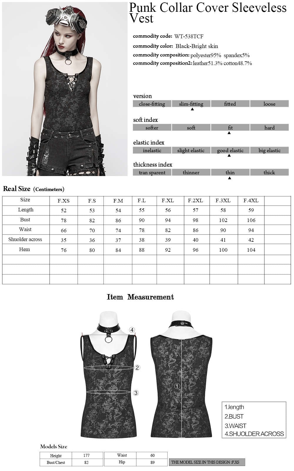 Gothic Black Smoke Top - Punk Rave