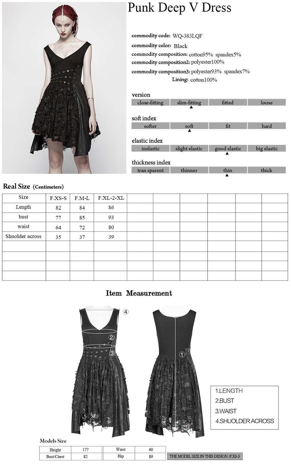 Girl Stalker Dress - Punk Rave