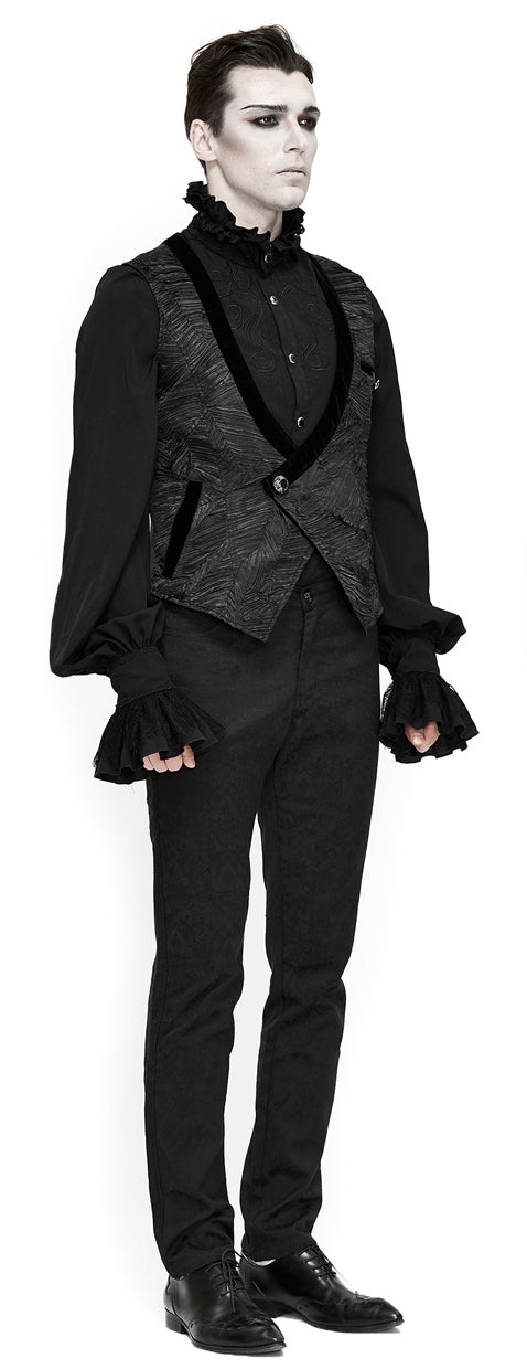 Gothic men vest brocade by Devil Fashion