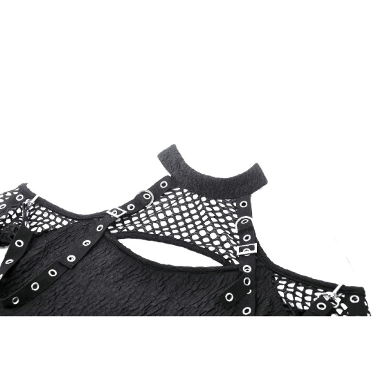 Cyber Straps Mesh Top