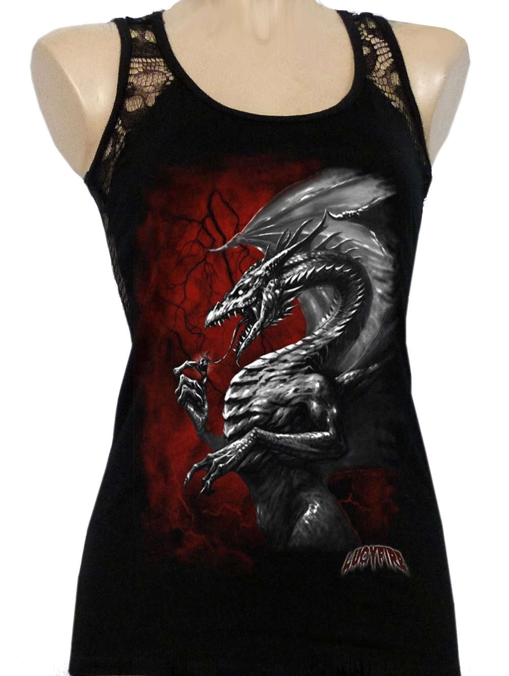Blitz Drache Gothic women's tank top
