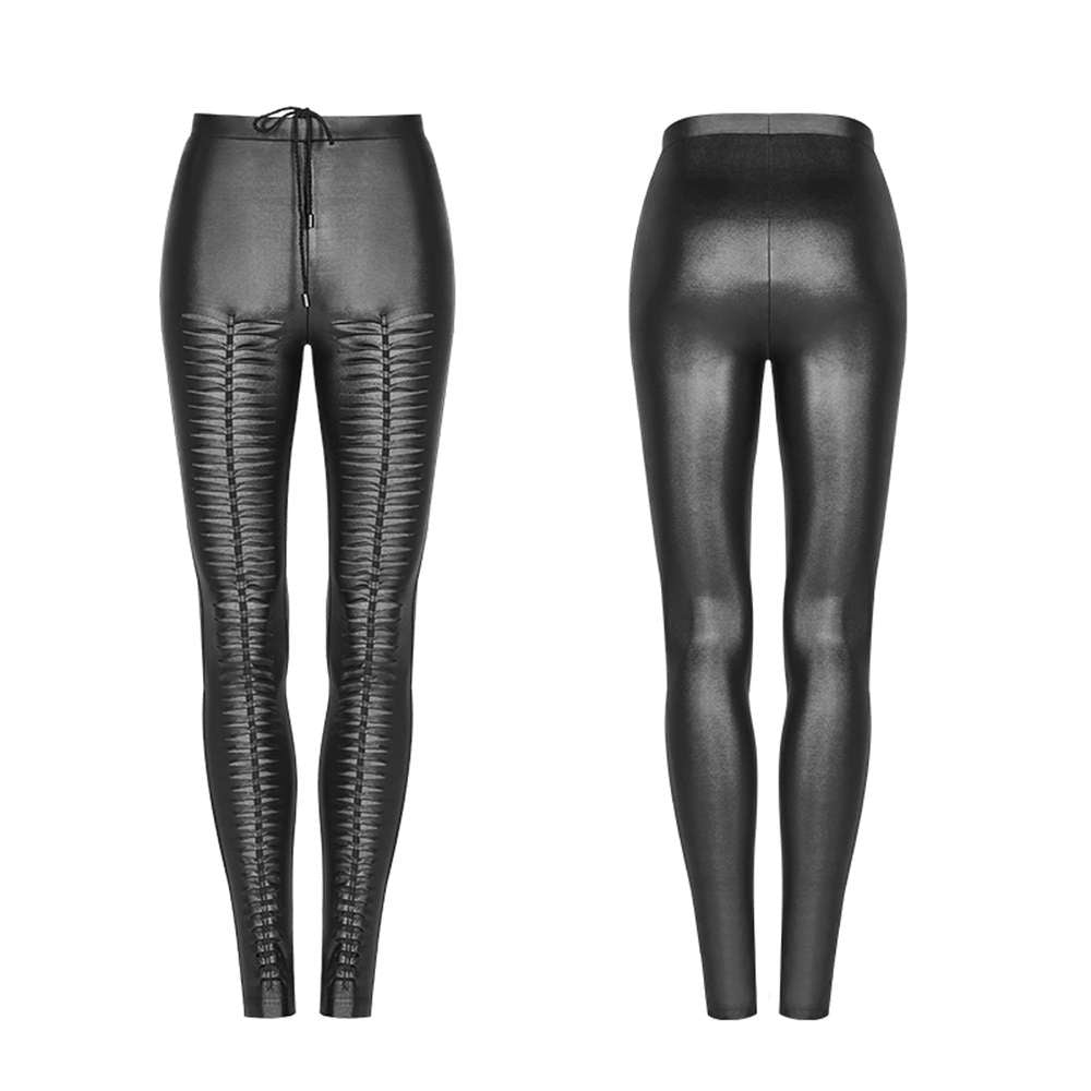 Slasher Leggings Black - Punk Rave