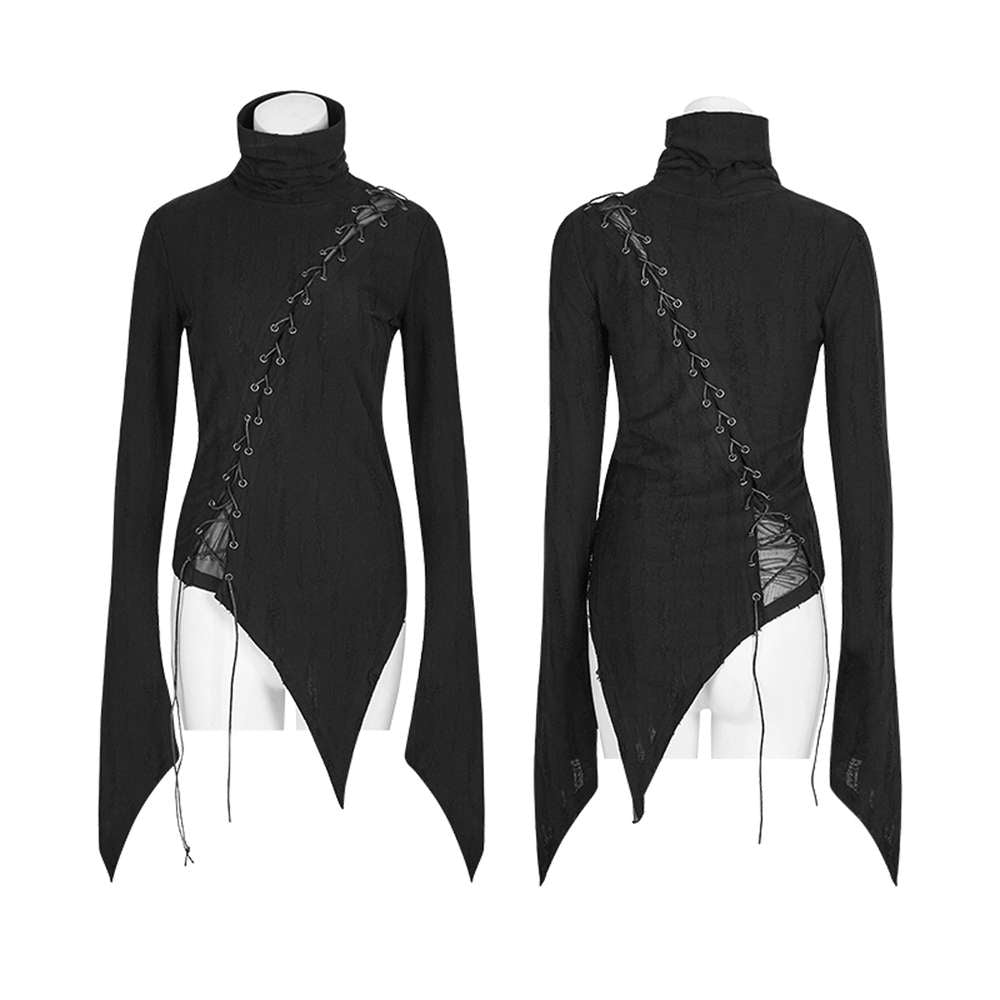 Black Harpy Longsleeve Top - Punk Rave