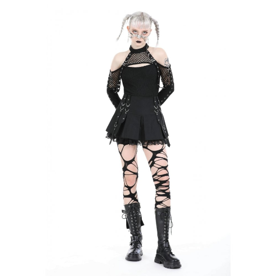 Cyber Straps Mesh Top