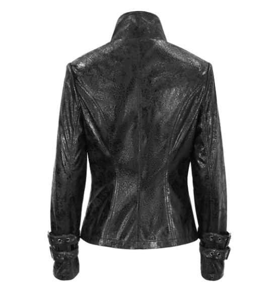 Gothic Kunstleder Jacke von Devil Fashion