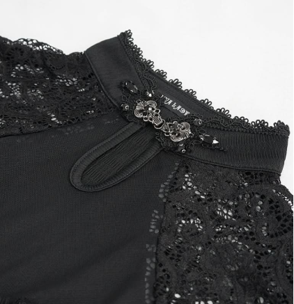 Viktorianisches Spitzentop von Devil Fashion