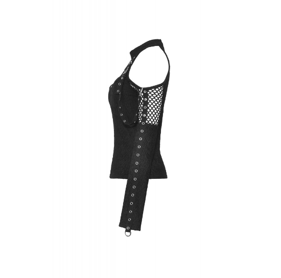 Cyber Straps Mesh Top
