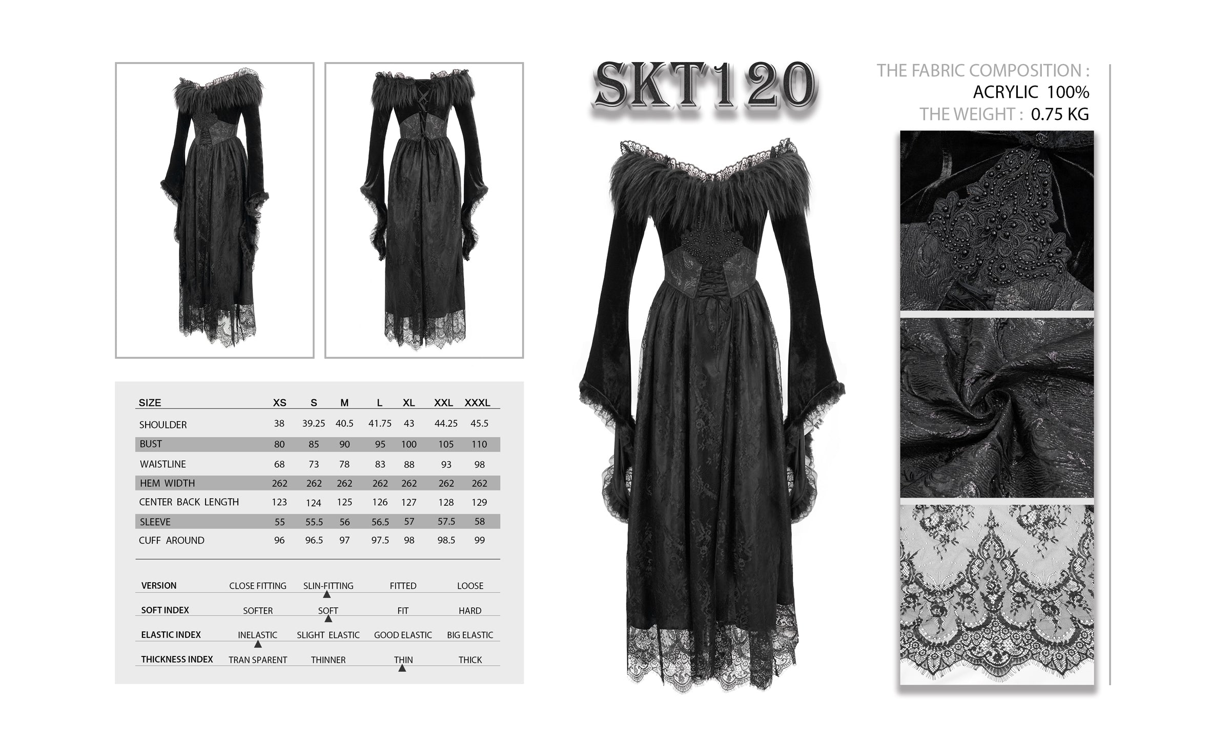 Gothic dress Black Beauty by Devil Fashion