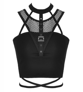 Punkiges Neckholder Top von Dark in Love