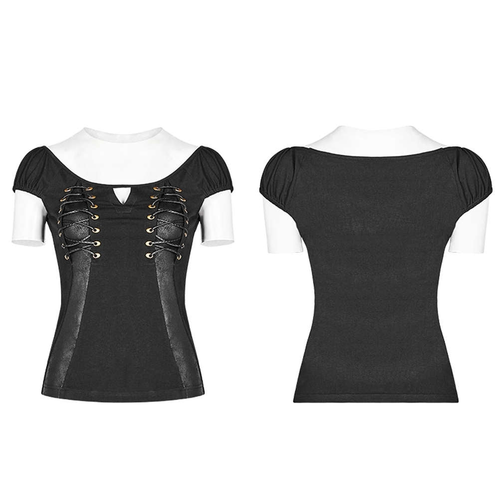 Vespa Steampunk Top Black - Punk Rave