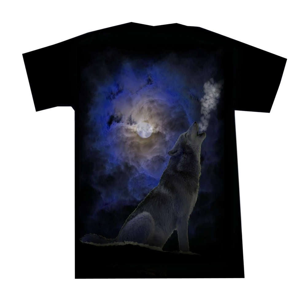 Moon Wolf Gothic T Shirt