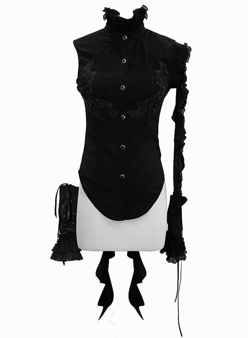 Devil Fashion - Black Gothic Ladies Blouse.