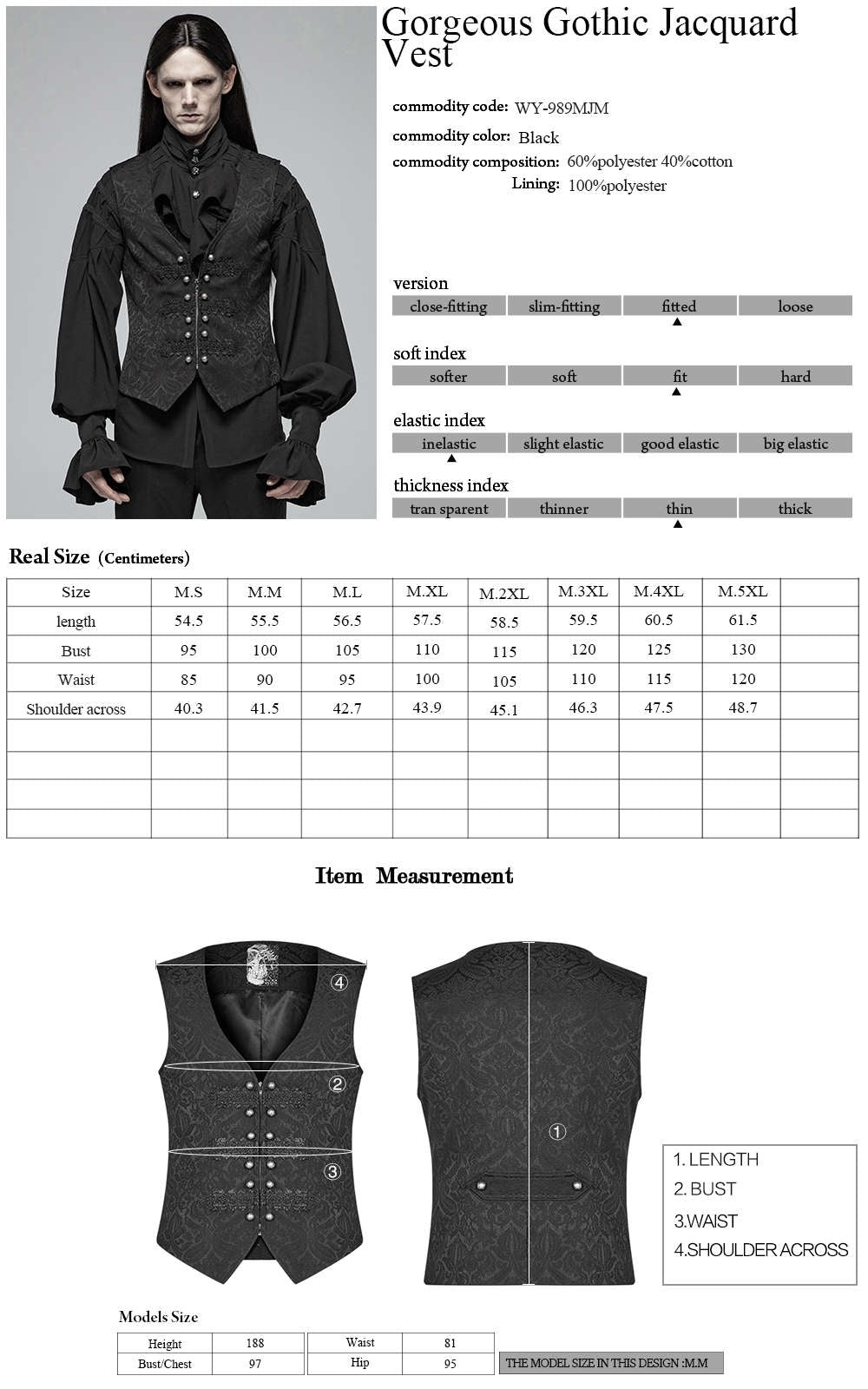 Faunus Waistcoat - Punk Rave