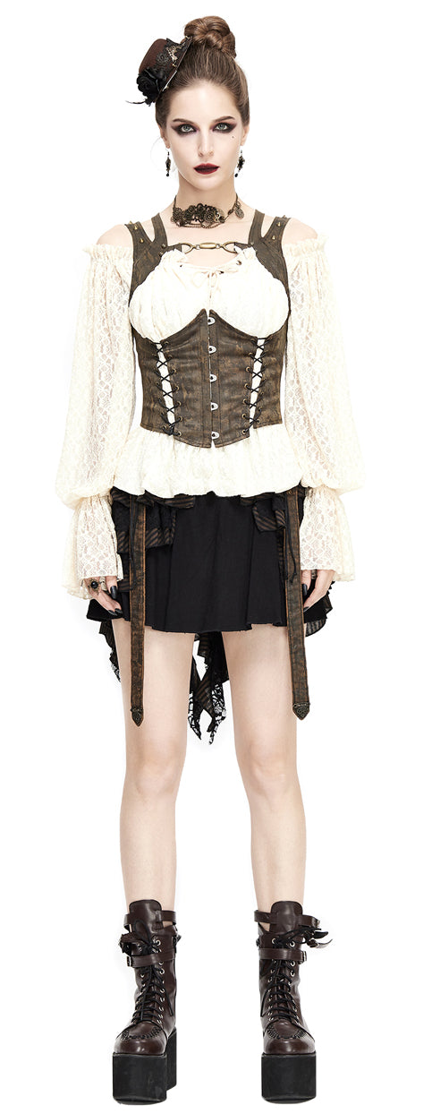 Gothic women underbust vest Steampunk by Devil Fashion