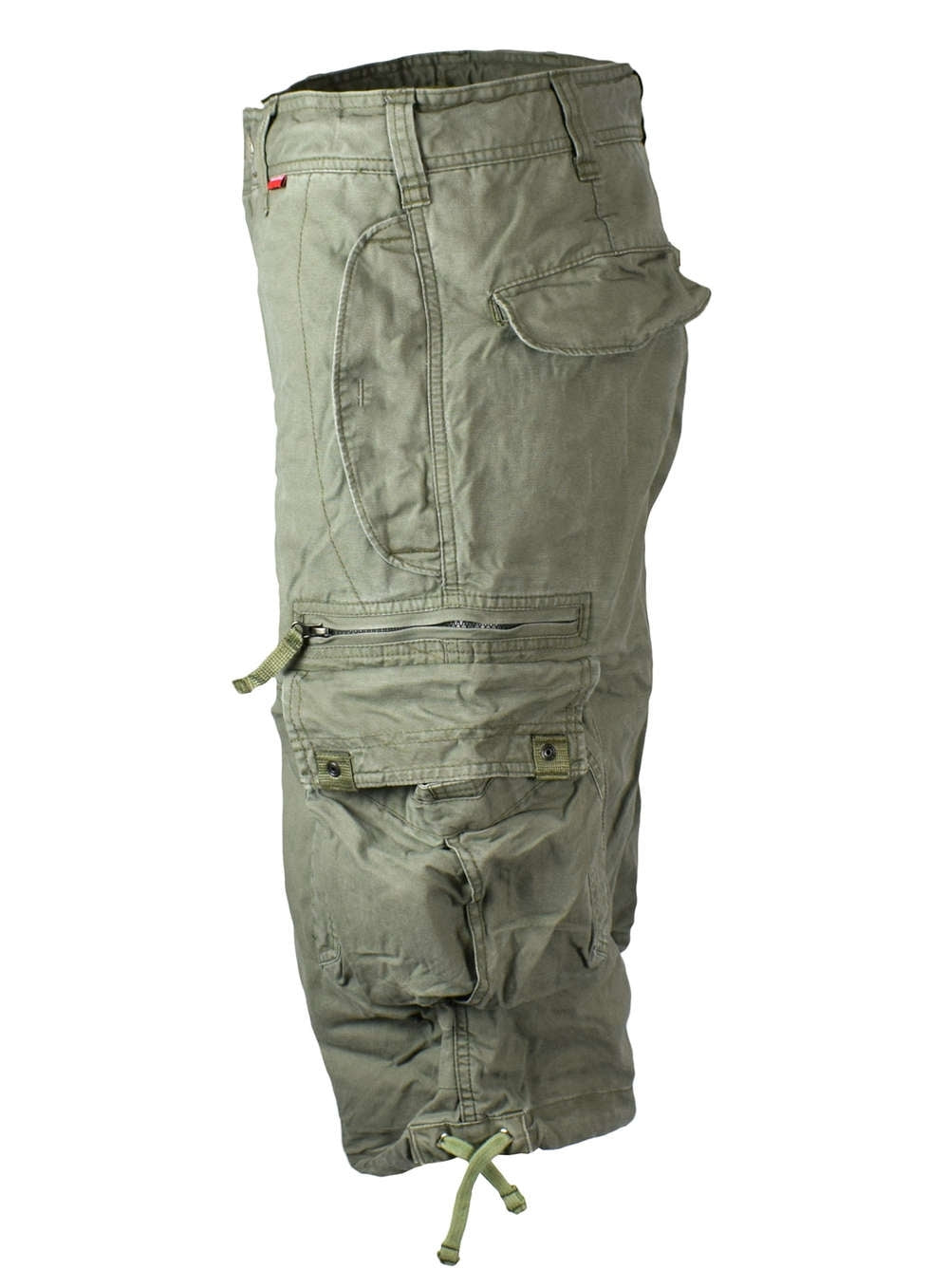 Three-quarter cargo shorts olive by Molecule