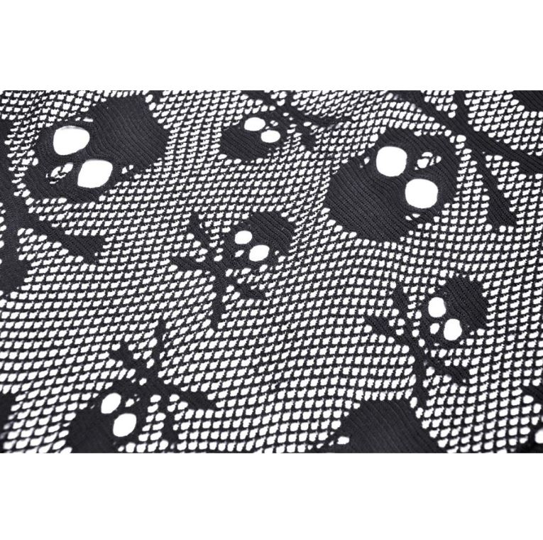 Kapuzenlongsleeve aus Skull-Netz von Dark in Love