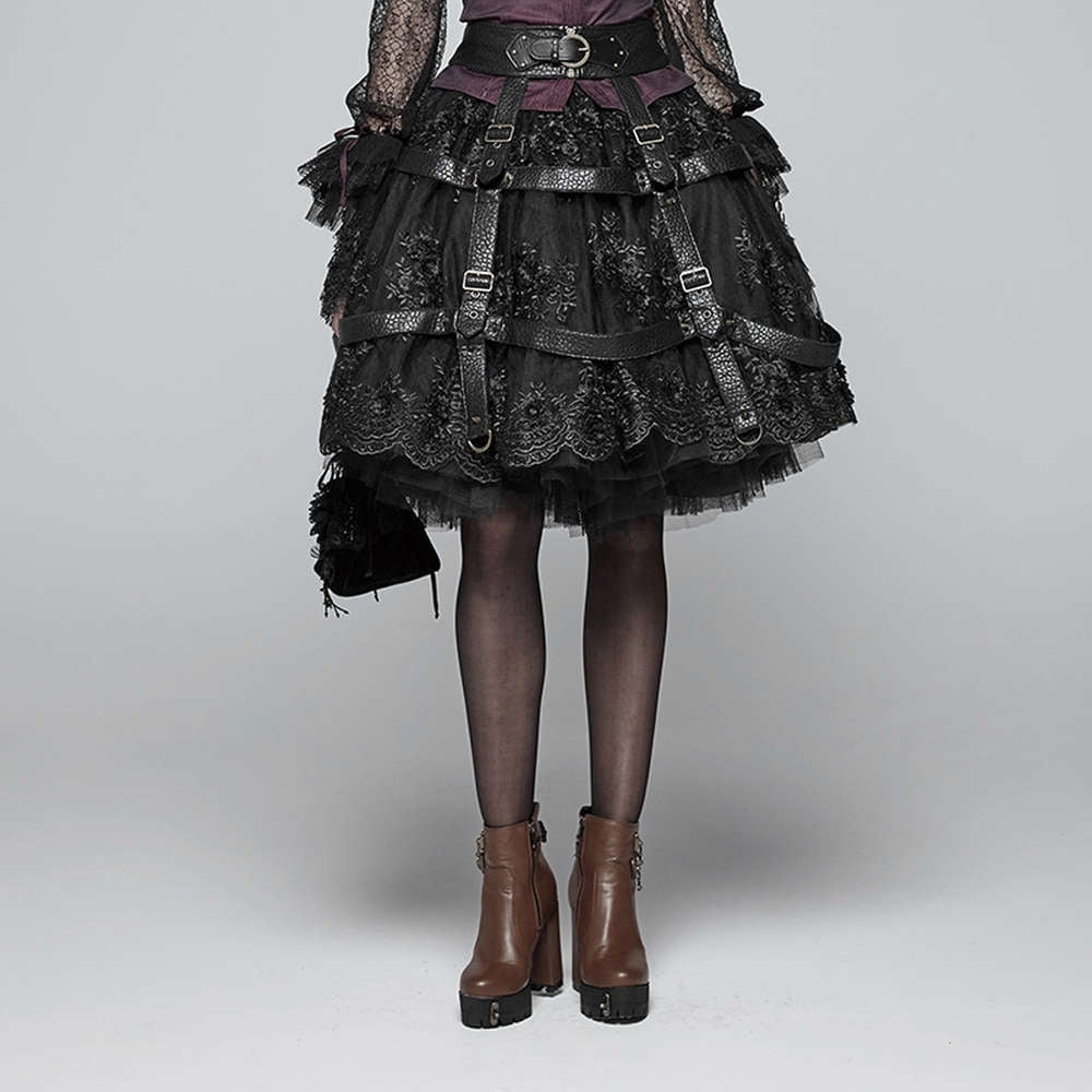 The Cage Harness Skirt - Punk Rave