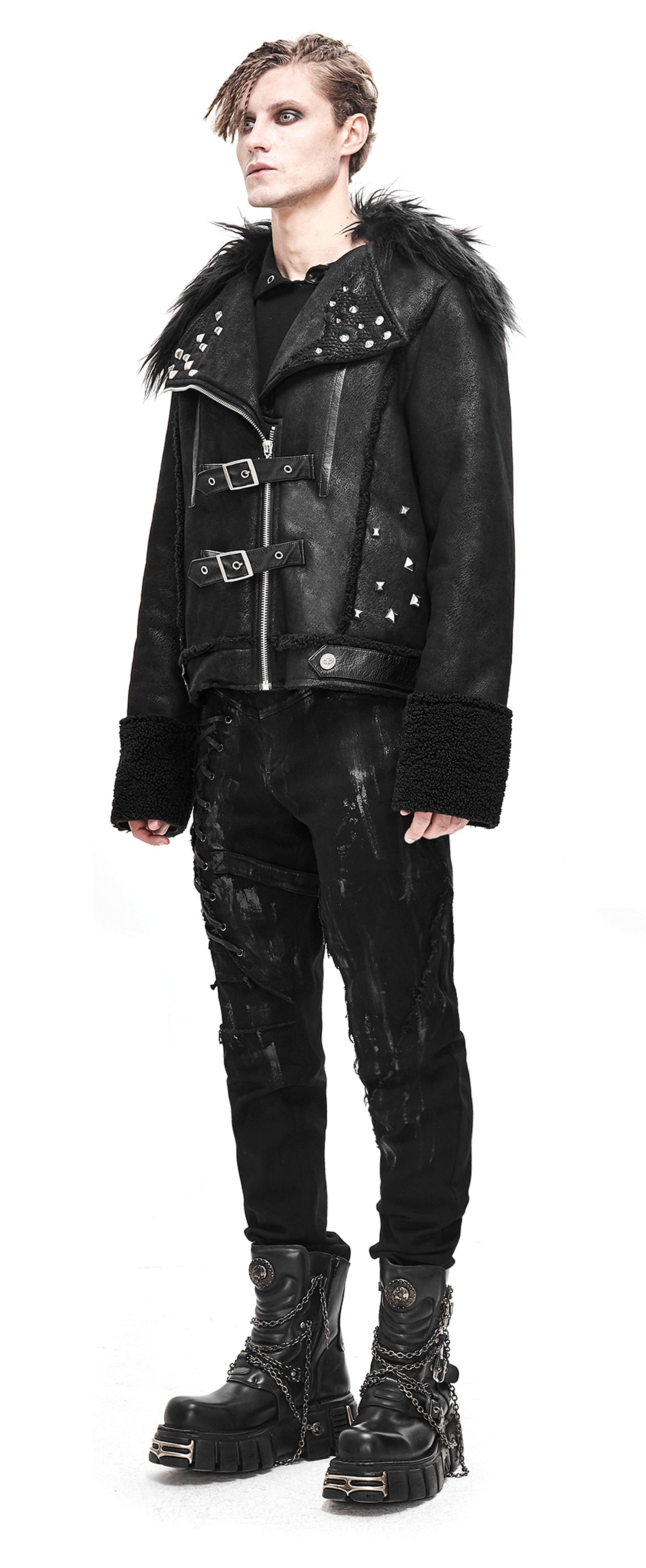 Gothic men jacket Dark Wolf by Devil Fashion