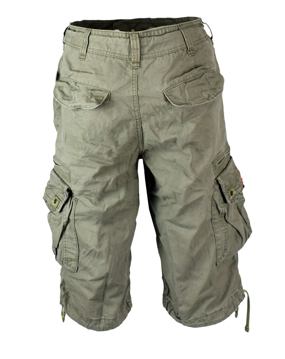 Three-quarter cargo shorts olive by Molecule