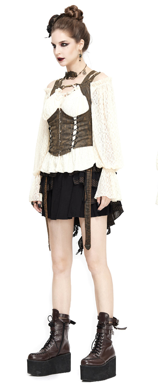 Gothic women underbust vest Steampunk by Devil Fashion