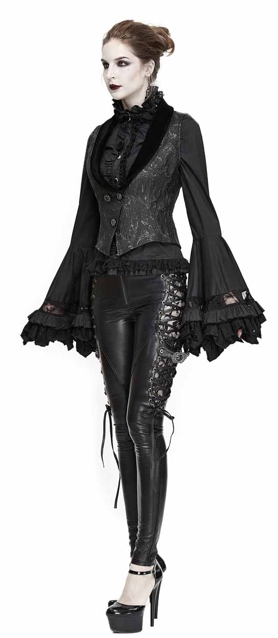 Gothic women vest brocade by Devil Fashion