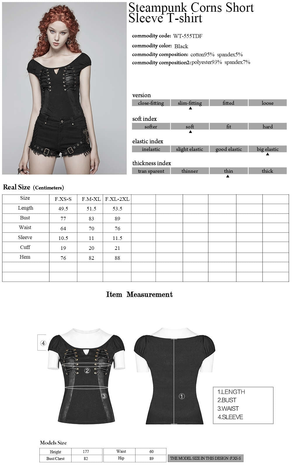 Vespa Steampunk Top Black - Punk Rave