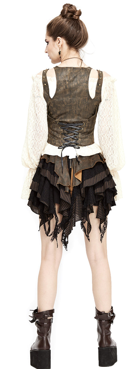 Gothic women underbust vest Steampunk by Devil Fashion