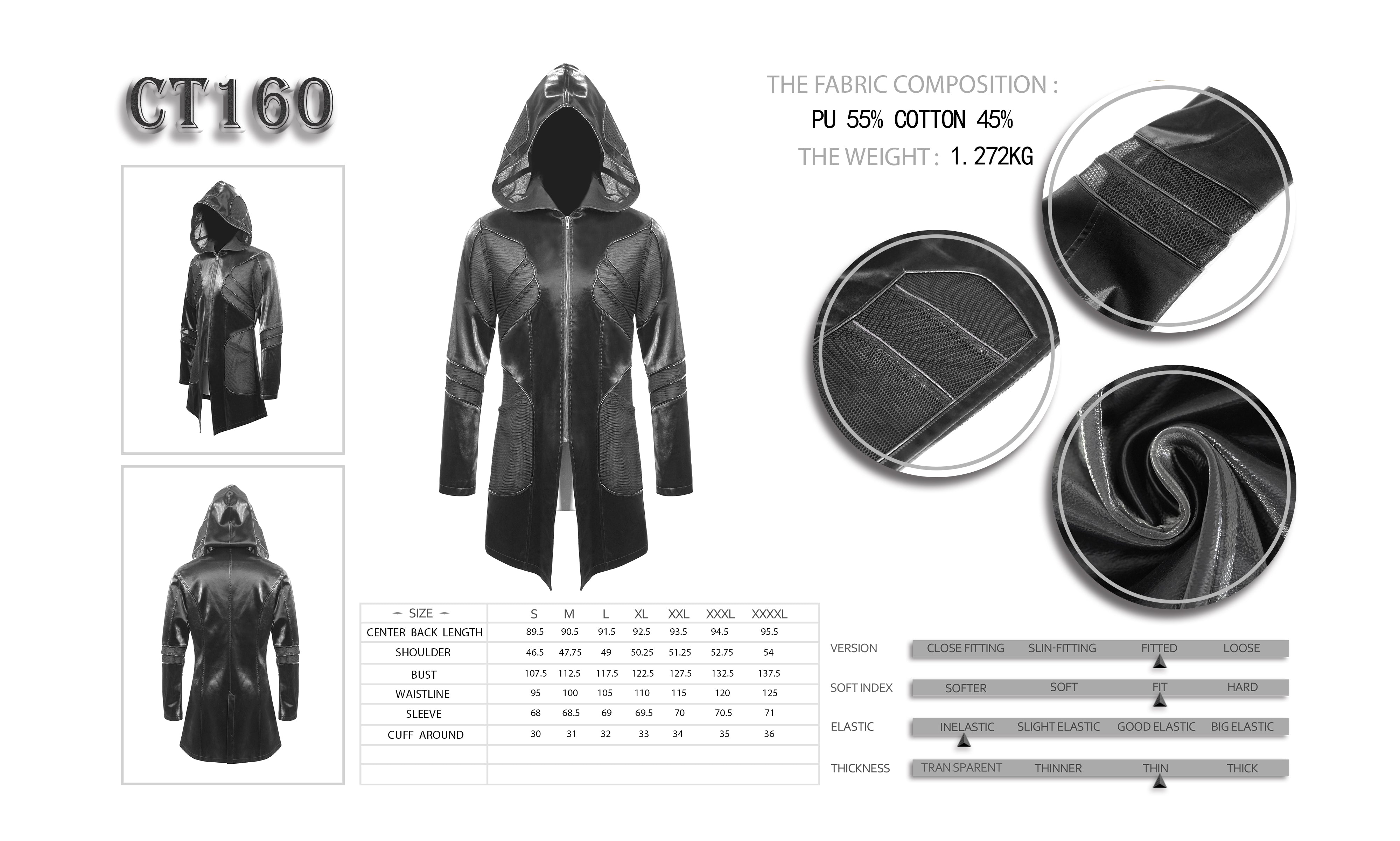 Gothic Cyber Men Jacket Cyber Star