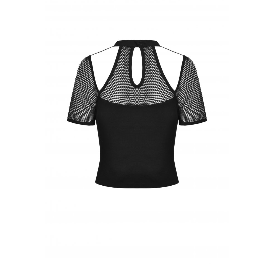 Techno Mesh Lace-Up Top