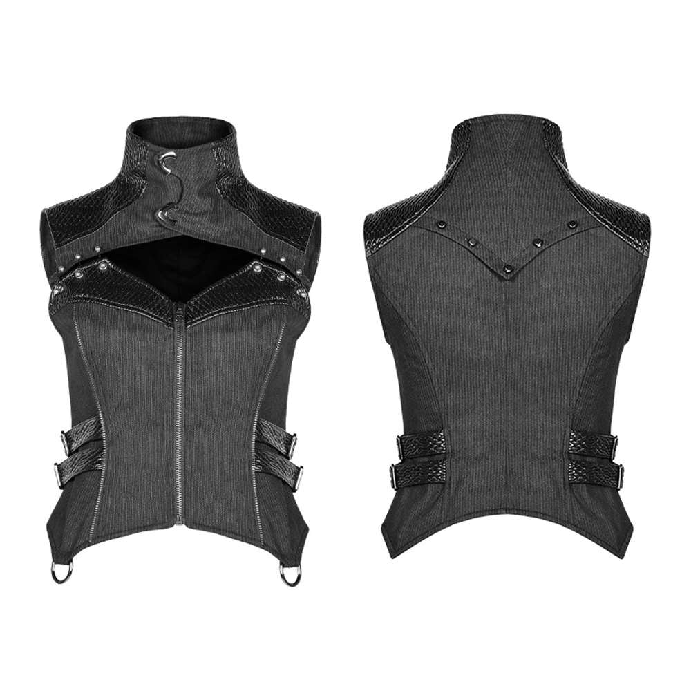 Vulturia Gothic Women Vest - Punk Rave