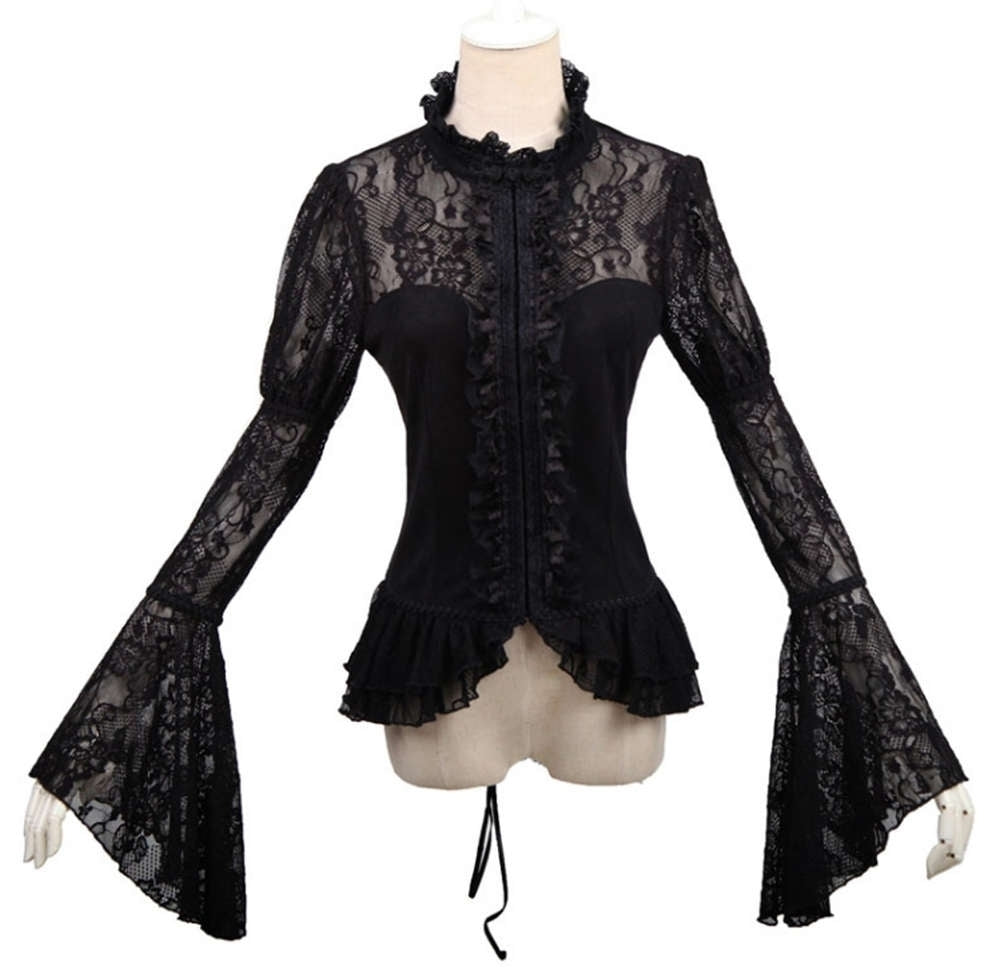 Fleur de Lys Gothic Blouse - Punk Rave