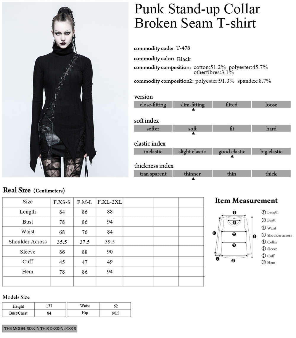 Black Harpy Longsleeve Top - Punk Rave
