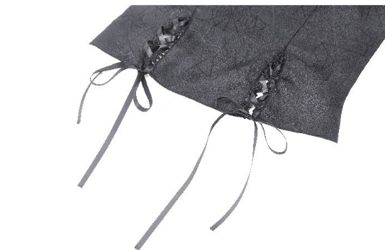 Gothic Spiderweb Corset Top in schwarz von Dark in Love