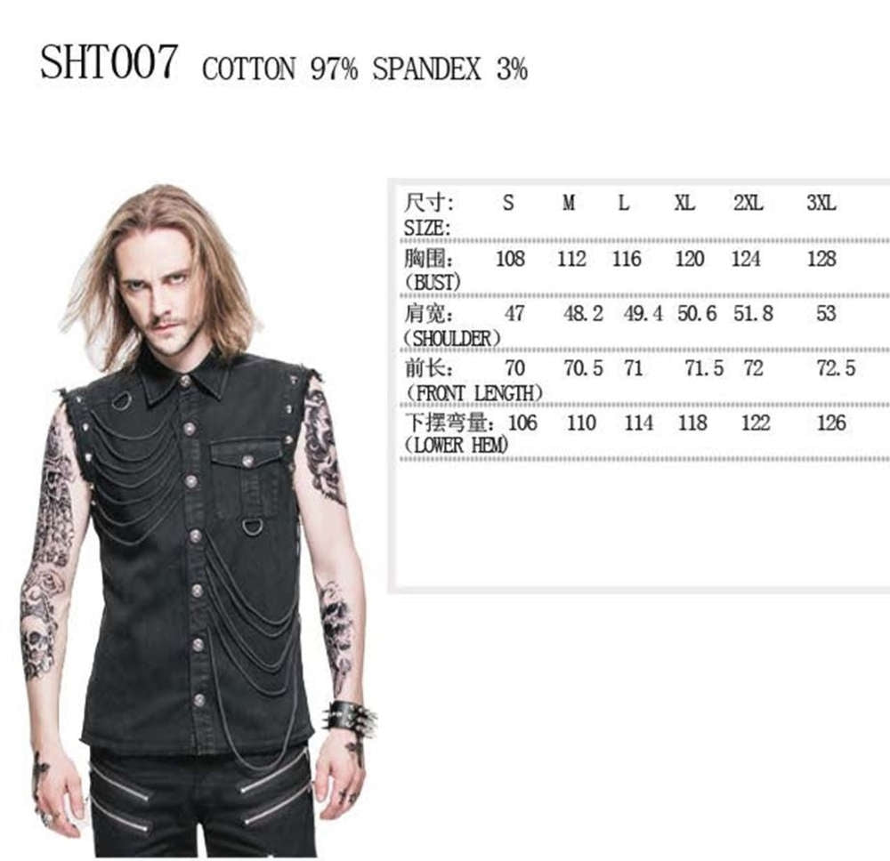 Gothic worker shirt rag look