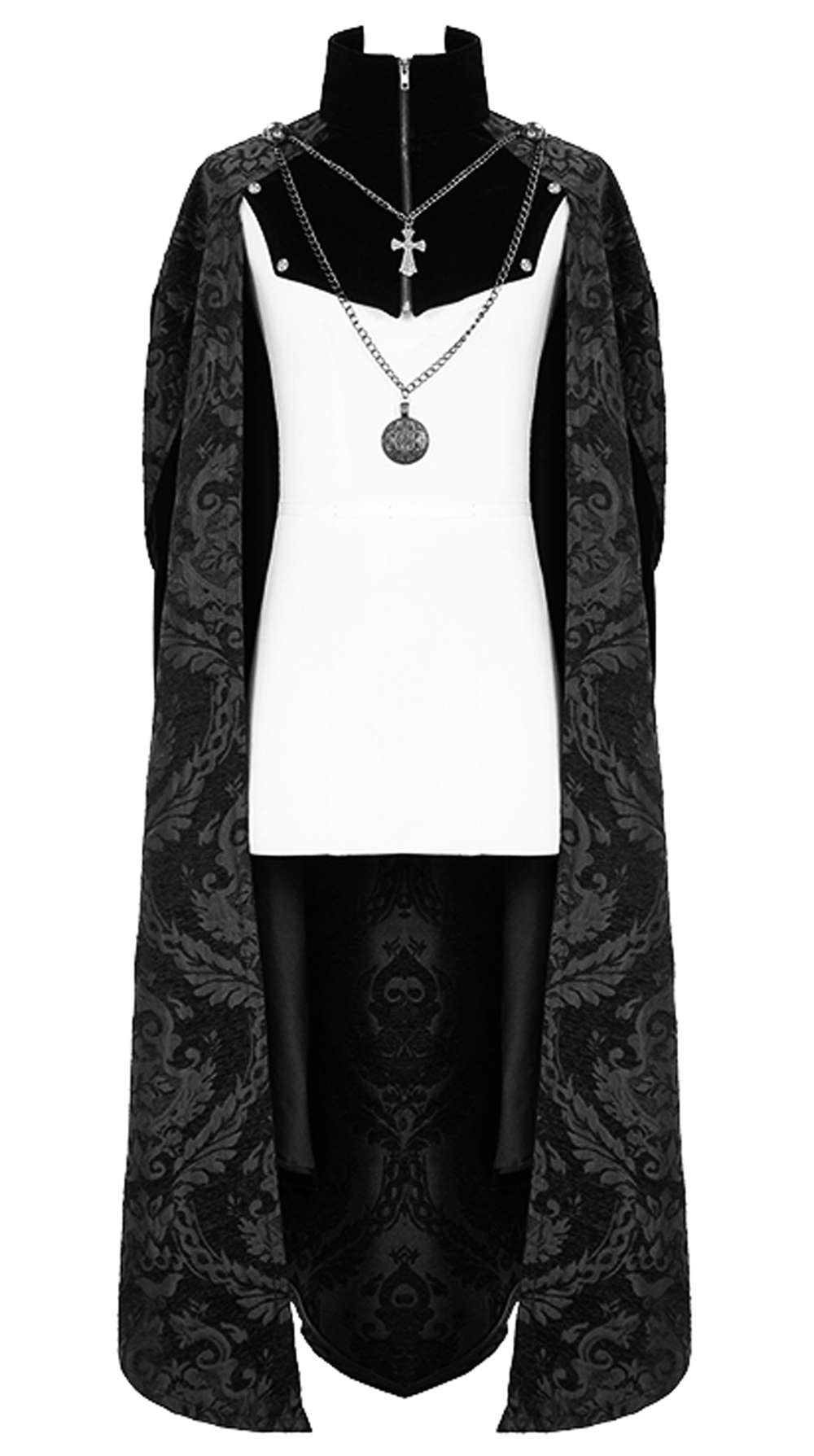 Devil Fashion Gothic Cape Men Black