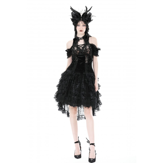 Midnight Duchess Lace Top